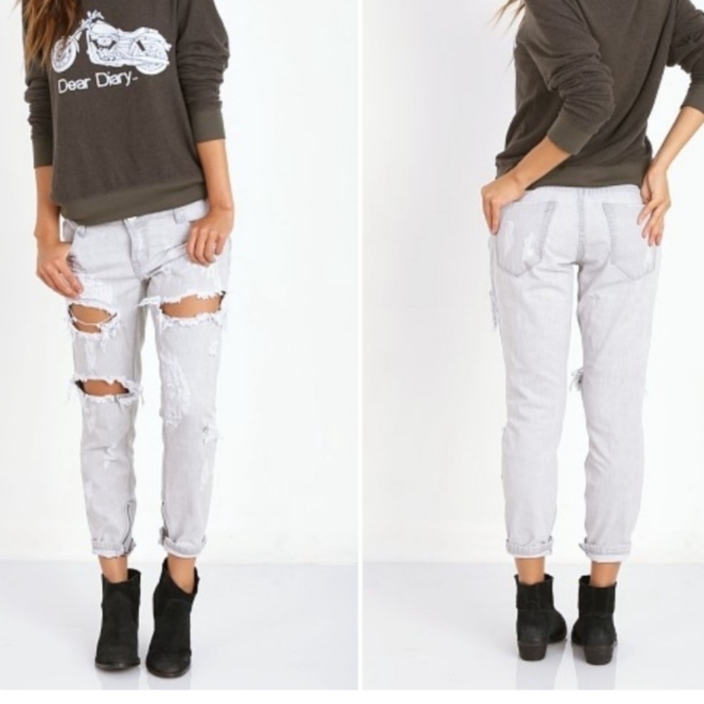 One teaspoon thrashed free birds jeans